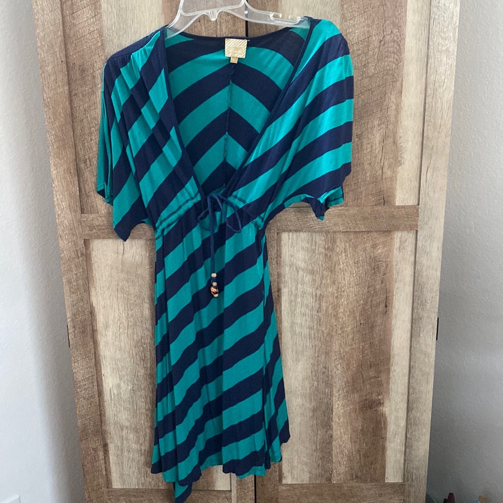Teal & Navy dress